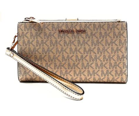 michael kors two zipper wallet|Michael Kors double zip wristlet.